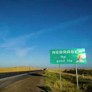 Route two through Nebraska, United States of America, North America