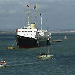Royal Yacht Britannia at Cowes Week, Isle of Wight, England, United Kingdom, Europe