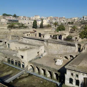 The ruins of Herculaneum