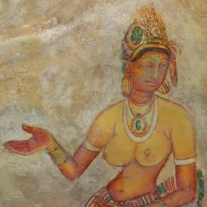 WorldInPrint: Sigiriya Damsels Print, UNESCO Site