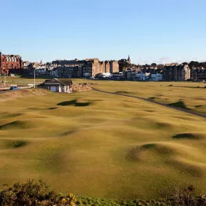 St. Andrews from the Clubhouse, Fife, Scotland, United Kingdom, Europe