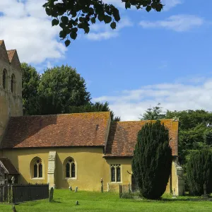 St. Bartholomews church with its famous 12th century Norman Tower at Fingest in