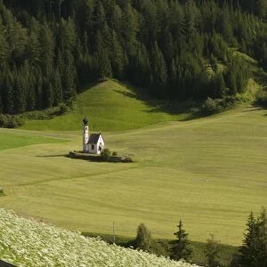 St. Johann Church, Funes Valley (Villnoss), Dolomites, Trentino Alto Adige