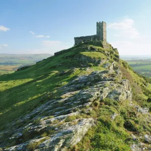 St Michaels Church, Brentor, near Tavistock, Dartmoor, Devon, England, UK