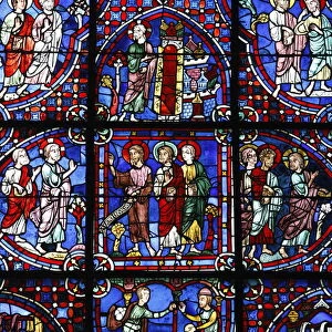 Stained glass, Notre-Dame de Chartres Cathedral, UNESCO World Heritage Site, Chartres