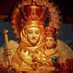 Statue of Our Lady of Velankanni, a Christian Tamil saint, Antony, Hauts-de-Seine, France