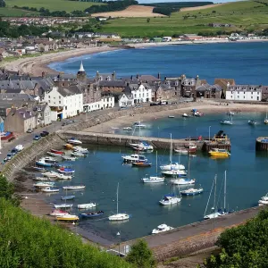 Stonehaven Harbour and Bay Print, Scotland Stonehaven Harbour and Bay Print, Scotland