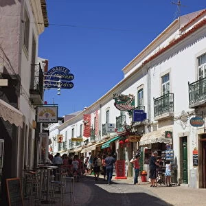 Street in the Old Town of Lagos, Algarve, Portugal, Europe
