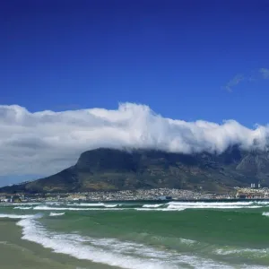 Table Mountain viewed from Bloubergstrand