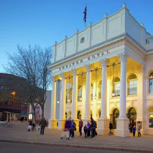 The Theatre Royal at Christmas, Nottingham, Nottinghamshire, England, United Kingdom, Europe