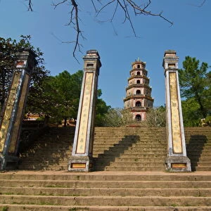 Thien Mu Pagoda, UNESCO World Heritage Site, Hue Vietnam, Indochina, Southeast Asia, Asia
