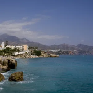 Torrecilla beach, Nerja, Costa del Sol, Andalucia, Spain, Europe