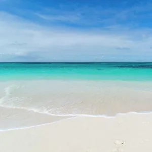 Turquoise waters and whites sand on the world class Shoal Bay East beach, Anguilla