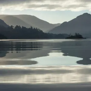 Ullswater, Little Island in November, Lake District National Park, Cumbria, England, United Kingdom, Europe