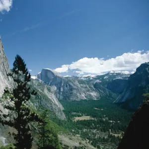 Upper Yosemite Falls cascades down the sheer granite