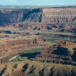 View over the canyonlands and the Colorado River from the Dead Horse State Park, Utah, United States of America, North America