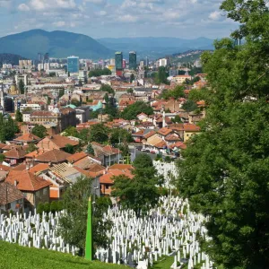 View over the city of Sarajevo, Bosnia-Herzegovina, Europe