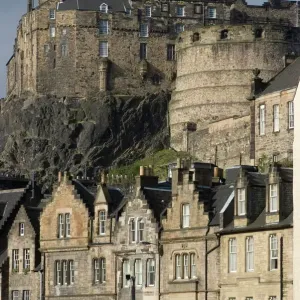 View of Edinburgh Castle Print from Grassmarket View of Edinburgh Castle Print from Grassmarket