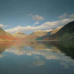 Wasdale Head and Great Gable reflected in Wastwater, Lake District National Park