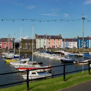 Waterfront of Aberaeron Print, Ceredigion, Wales
