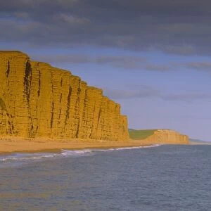 West Bay Beach and cliffs, Dorset, England, UK