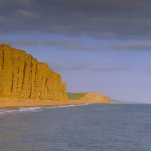 West Bay Beach and cliffs, Dorset, England, UK