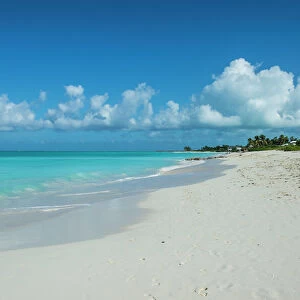 World famous white sand on Grace Bay beach, Providenciales, Turks and Caicos, Caribbean