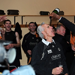 Mick McCarthy and Mark Little: Celebrating Wolverhampton Wanderers Promotion to the Premier League