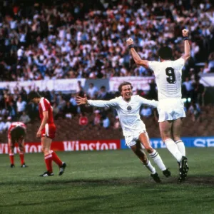 Aston Villas Peter Withe celebrates scoring the only goal in the 1982 European Cup Final