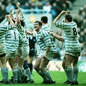 Cambridge celebrate victory at the final whistle - 1994 Varsity Match