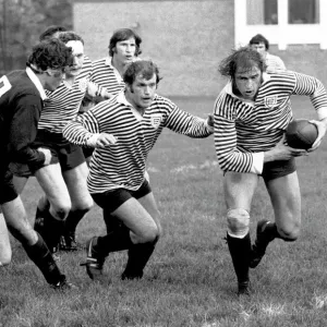 Chris Ralston on the ball for Middlesex in 1975