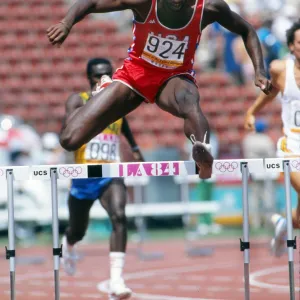 Ed Moses at the 1984 Los Angeles Olympics