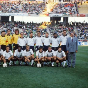 The full England squad at the 1990 World Cup