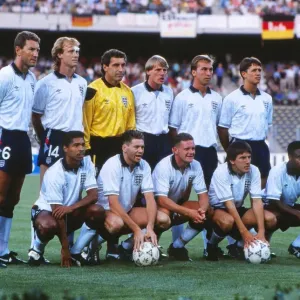 England Team Print, Italia 90 Semi-Final