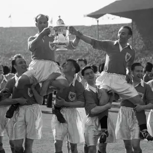 1953 FA Cup Final Print: Blackpool Victory at Wembley