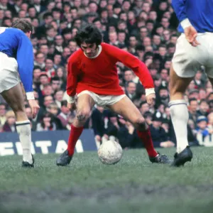 George Best in action against Leicester 1969