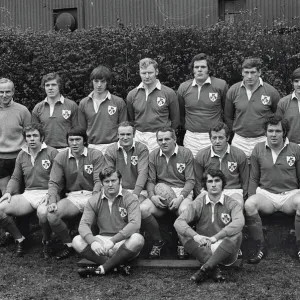 The Ireland team that faced the All Blacks at Lansdowne Road in 1973