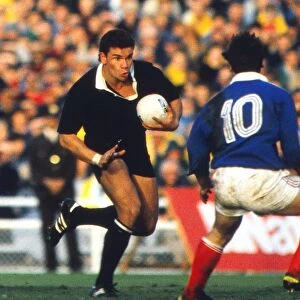 New Zealands Michael Jones during the 1987 RWC Final