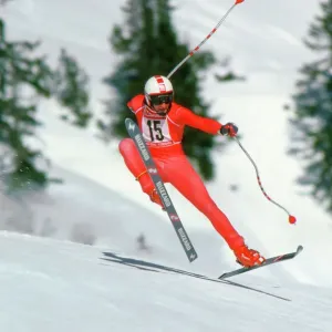 Austrian Skiing Print of Franz Klammer Austrian Skiing Print of Franz Klammer