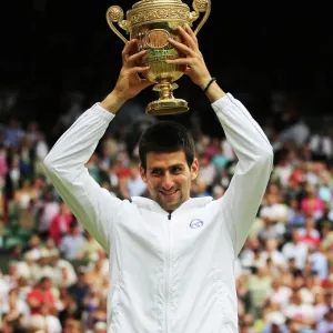 Print of Novak Djokovic 2011 Wimbledon Champion Print of Novak Djokovic 2011 Wimbledon Champion