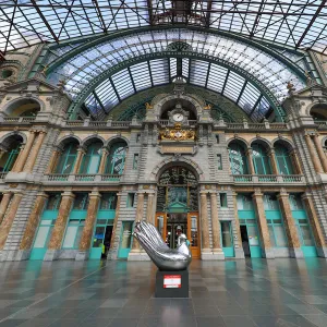 Antwerp Centraal railway station in Antwerp, Belgium