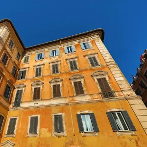 Buildings in the Piazza di Pietra, Rome, Italy