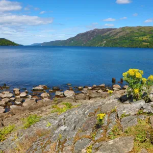 Loch Ness in the Scottish Highlands from Fort Augustus, Scotland