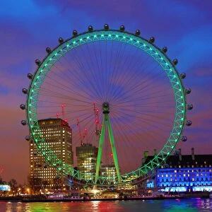 : London Eye green for St Patrick's Day