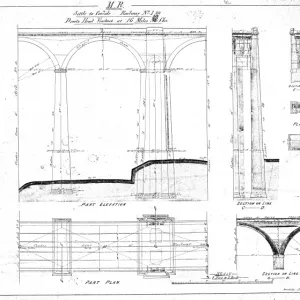 M. R. Settle to Carlisle Railway No. 1 - Dents Head Viaduct at 16m 44chs [1872]