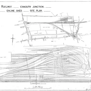 Southern Railway Exmouth Junction Engine Shed Site Plan [1923]