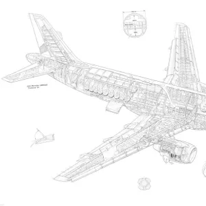 Airbus A320 Cutaway Drawing