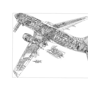 Boeing 737-700 Cutaway Drawing