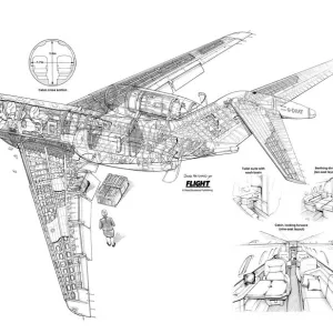 Cessna Citation X Cutaway Drawing