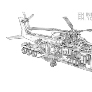 EH Industries EH101 Utility Cutaway Poster